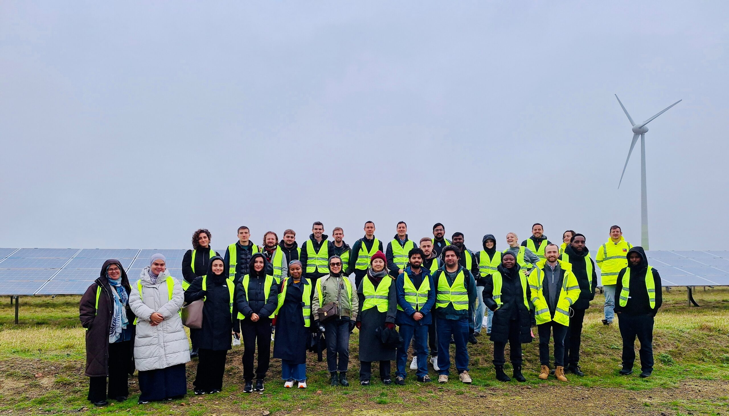 University of London students visit Langford Solar Farm